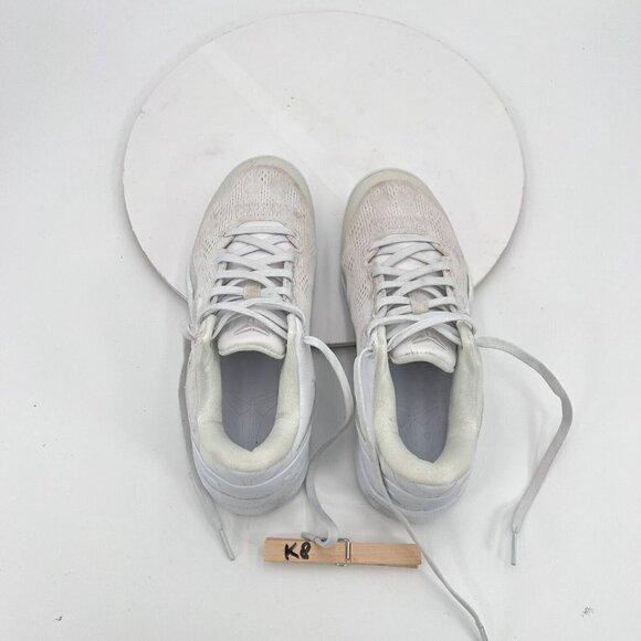 Nike Zoom Kobe 8 Men 4 Women 5.5 Fj9364-100 Triple White Knit Low Training Shoe - Picture 13 of 15